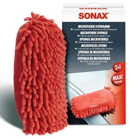 🧽 SONAX Microfaser Schwamm mit 2 Microfaser-Seiten für 6,99€ (statt 11€)