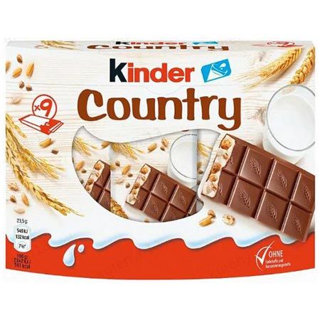 🍫 5 x 9er Pack Ferrero Kinder Country Multipack ab 8€ (statt 15€)