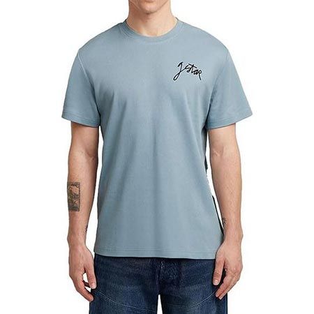 👕 G-STAR Script T-Shirt in Ash Blue ab 14€ (statt 25€)