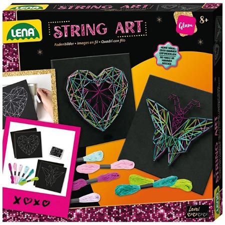 🪡 Lena 42650 String Art Bastelset mit Schmetterling & Herz für 8,54€ (statt 12€)