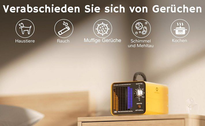 ☁️ Airthereal MA10K PRO Ozongenerator (10000 mg/h) für 79,99€ (statt 110€)