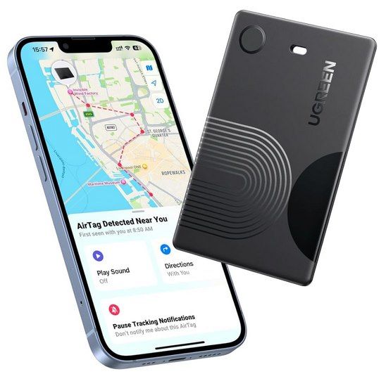 🔎💳 UGREEN FineTrack Slim (2. Gen) mit 7 Jahre Batterie für 14,99€ (statt 20€) – nur iOS