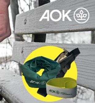 AOK Bayern: Hüfttasche, Multifunktionstuch oder Reflektorband gratis