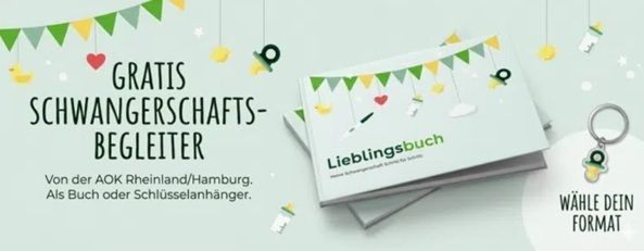 AOK: Schwangerschaftsbuch kostenfrei bestellen