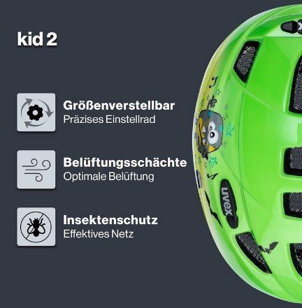 👦 uvex Kid 2   Leichter Fahrradhelm für Kinder in versch. Designs ab 23,97€ (statt 30€)