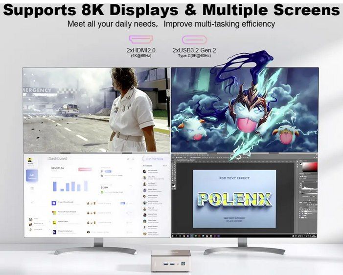 🖥️ GEEKOM A5 Mini PC R7 5825U mit 16/512GB für 399€ (statt 429€)