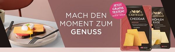 🧀 Castello Käse gratis ausprobieren 🧀 Castello Käse gratis ausprobieren