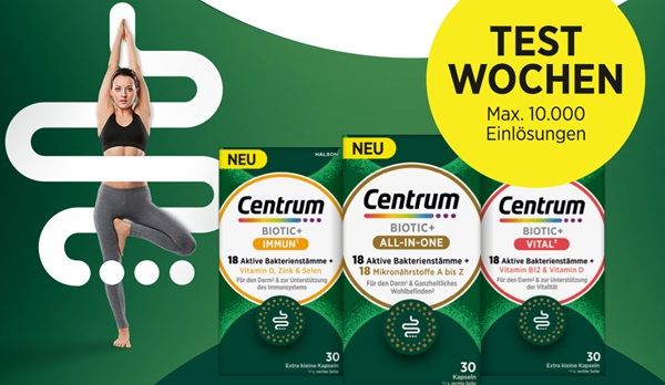 🦠 Centrum BIOTIC+ gratis ausprobieren