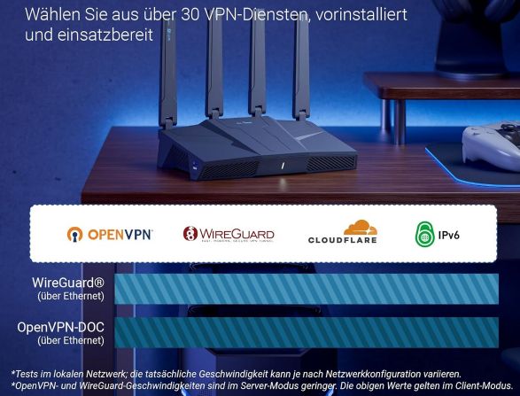 🛜 GL.iNet GL BE6500 WiFi 7 Router mit VPN & 5x 2.5G Ethernet für 140,50€ (statt 174€)