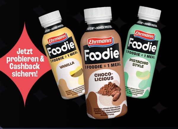 Ehrmann Foodie mit 1€ Cashback ausprobieren