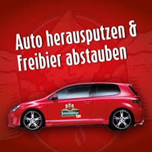 Dresden: Rotes Auto zu Hause? Monatlich einen Kasten Feldschlößchen gratis