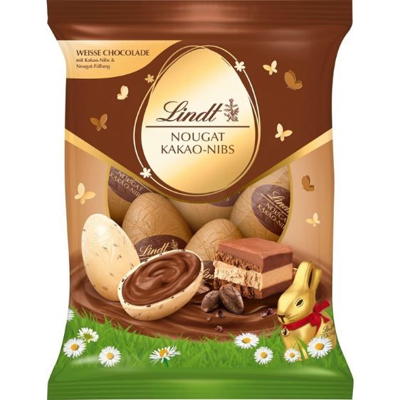 🍫 Lindt Nougat Kakao-Nibs Eier mit Haselnusscrème für 3,99€ (statt 5€)