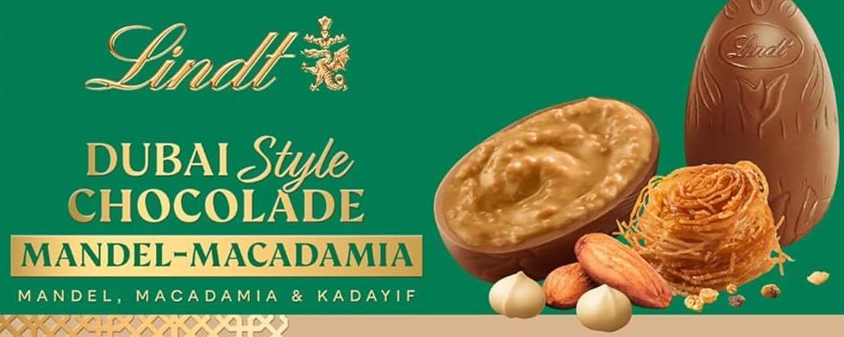 🍫 Lindt Dubai Style Chocolade Mandel Macadamia Eier für 7,89€ (statt 15€)