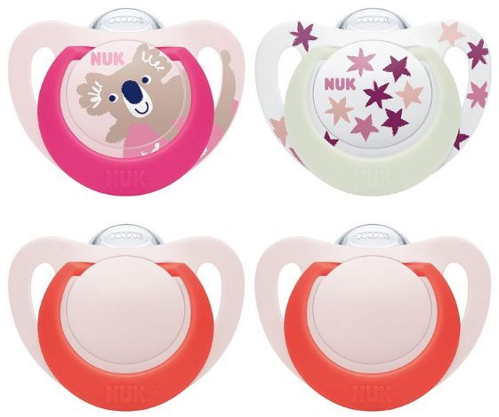 👶🏼 4er Pack NUK Star Day & Night Babyschnuller für 6,82€ (statt 11€)
