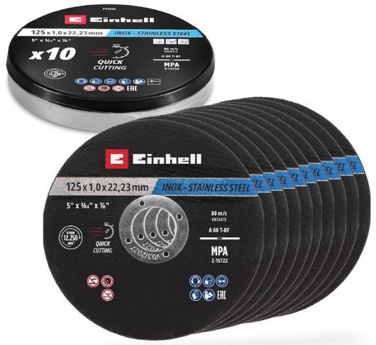 🪚 10er Pack Original Einhell Trennscheiben Metall, 125mm für 6,70€ (statt 9€)