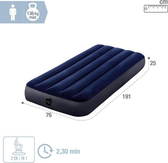 🏕️ Intex 64756 Dura-Beam Classic Downy Luftmatratze, 76x191x25cm für 9,99€ (statt 14€) 🏕️ Intex 64756 Dura Beam Classic Downy Luftmatratze, 76x191x25cm für 9,99€ (statt 14€)