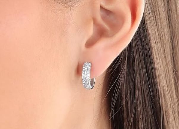 💍 s.Oliver Silber & Edelstahl Creolen mit Zirkonia für 47,60€ (statt 80€)