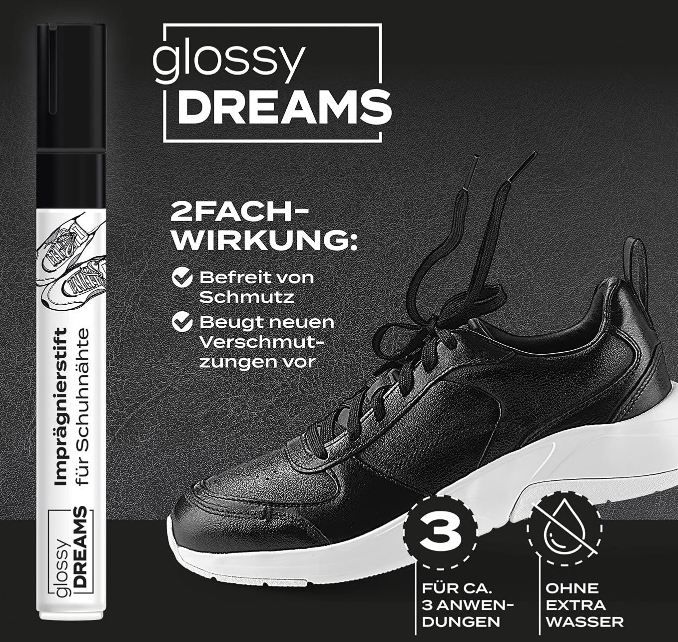 đ 2x Glossy Dreams ImprĂ€gnierstift fĂŒr SchuhnĂ€hte fĂŒr 9,99⏠(statt 15âŹ) đ 2x Glossy Dreams ImprĂ€gnierstift fĂŒr SchuhnĂ€hte fĂŒr 9,99⏠(statt 15âŹ)