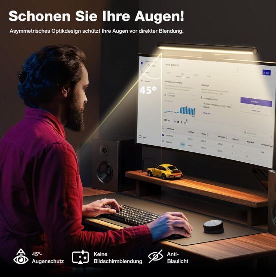💡 Douxlife LED Monitor Light Bar mit Touch Control & Fernbedienung für 29,99€ (statt 50€)