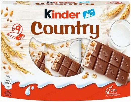 🍫 5 x 9er Pack Ferrero Kinder Country Multipack ab 8€ (statt 15€)