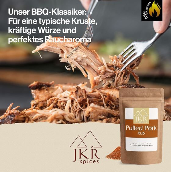 🐷 JKR Spices Pulled Pork Rub Mischung, 900g ab 13€ (statt 17€)