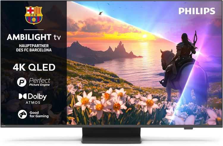 📺 Philips 55PUS8600 55 Ambilight 4K QLED Smart TV für 479,99€ (statt 530€)