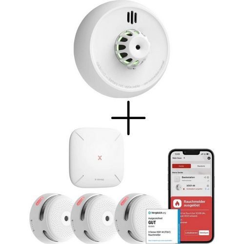 🚨 3er Pack X-Sense XS01-M Rauchmelder + Sensor + Base für 64,79€ (statt 98€)