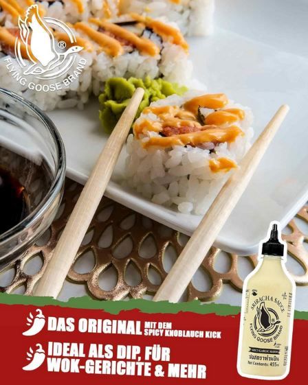 🥵 Flying Goose Sriracha Spicy Mayoo Sauce mit Knoblauch & Gelbe Chilis ab 5€ (statt 7€)