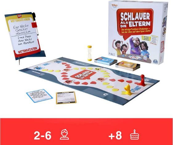 🎲 Spin Master   Schlauer als die Eltern, Quiz  & Actionspiel für 18,80€ (statt 25€)