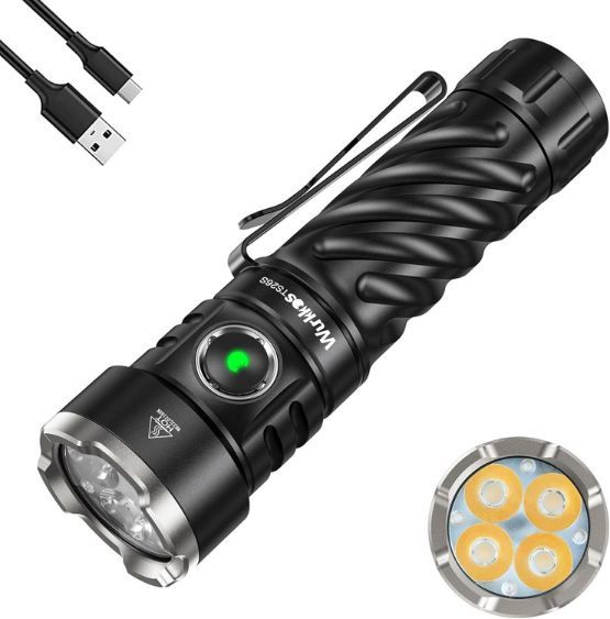 🔦 Wurkkos TS26S LED Taschenlampe mit Akku, 3.100 Lumen für 27,99€ (statt 56€)