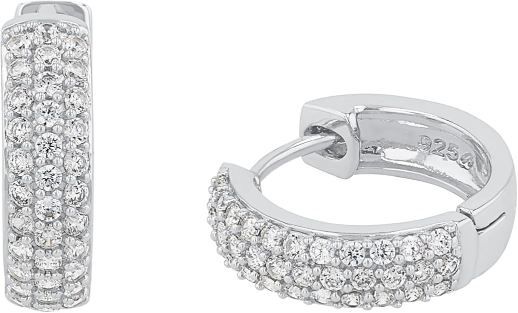 💍 s.Oliver Silber & Edelstahl Creolen mit Zirkonia für 47,60€ (statt 80€)