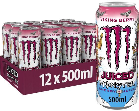 🥤 12er Pack Monster Energy Viking Berry Energy Drink für 14€ (statt 18€)   1,18€ pro Dose