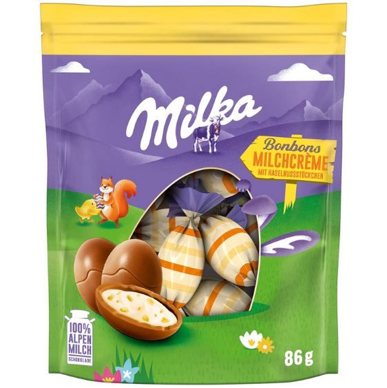 🐰 4 x Milka Bonbons Milchcréme mit Haselnuss-Stückchen für 6,80€ (statt 11€)