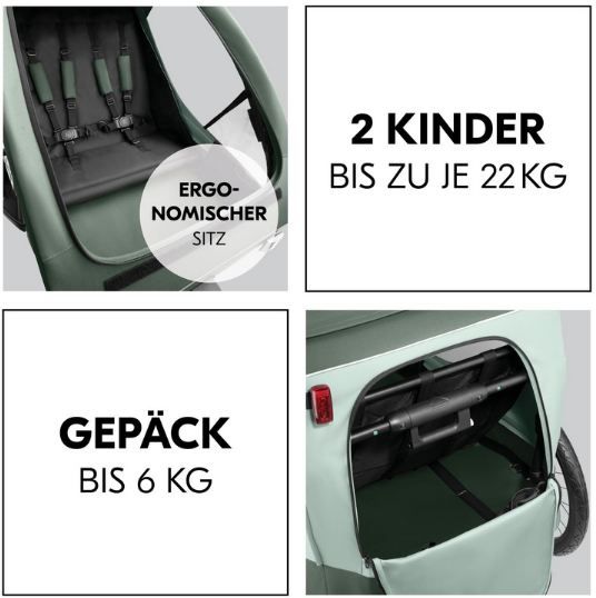 🚸 hauck Dryk Duo Plus 2 in 1 Fahrradanhänger & Buggy für 305,89€ (statt 355€)
