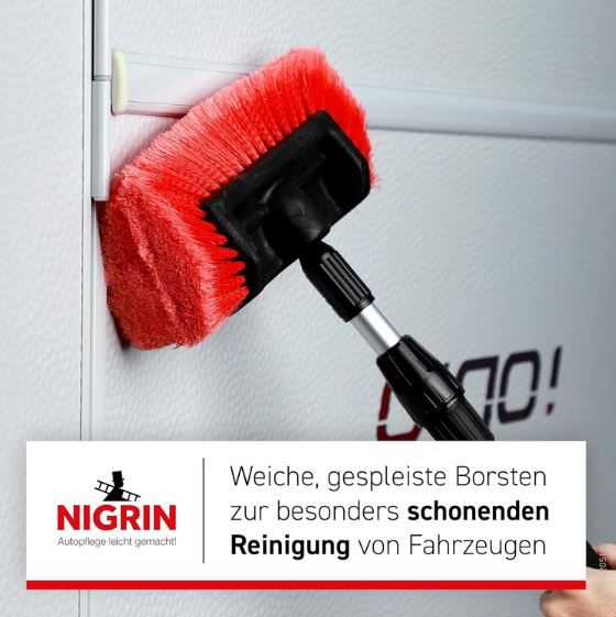 🧼 NIGRIN Alu Teleskop Waschbürste, 105 180 cm für 25,64€ (statt 30€)