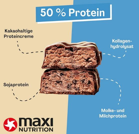 🍫 16er Pack MaxiNutrition Classic Protein Bar Chocolate Brownie ab 19€ (statt 24€)