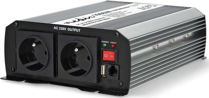 🔌 Nedis 24V auf 230V Wechselrichter, 1.000W/2.000W für 49,30€ (statt 132€)