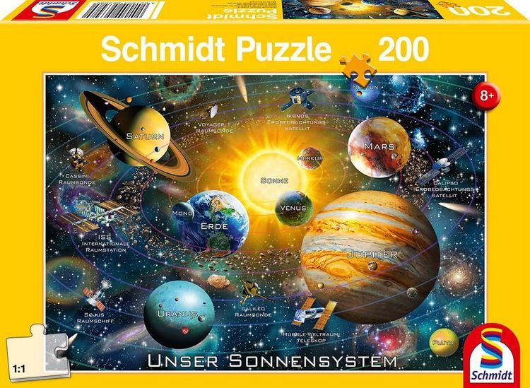🧩 Schmidt Spiele Unser Sonnensystem, 200 Teile Kinderpuzzle für 6,49€ (statt 11€)