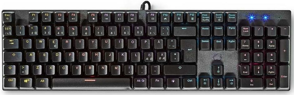 ⌨️ Nedis Mechanische Wired Gaming RGB Tastatur mit ND Layout für 9,99€ (statt 43€)