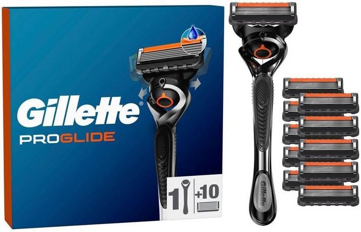 🪒 Gillette Fusion 5 Proglide + 10 Ersatzklingen ab 31,53€ (statt 48€)