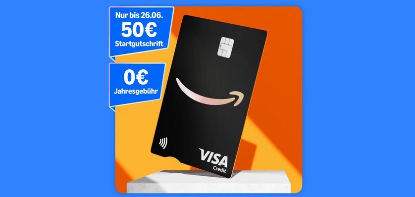 KNALLER!🔥 50€ Startguthaben 🔥 2% Cashback auf Amazon Einkäufe 💳 Kostenlose VISA - Perfekt für die Prime Days! KNALLER!🔥 50€ Startguthaben 🔥 2% Cashback auf Amazon Einkäufe 💳 Kostenlose VISA Perfekt für die Prime Days!