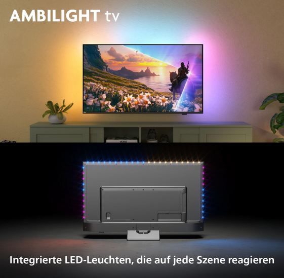 📺 Philips 55PUS8600 55 Ambilight 4K QLED Smart TV für 479,99€ (statt 530€)