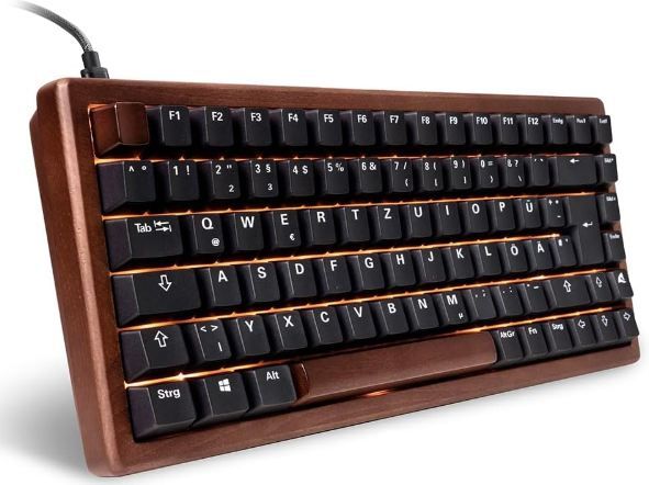 ⌨️ Sharkoon Skiller SGk50 S3 Wood 75% Gaming Tastatur für 129,90€ (statt 147€)