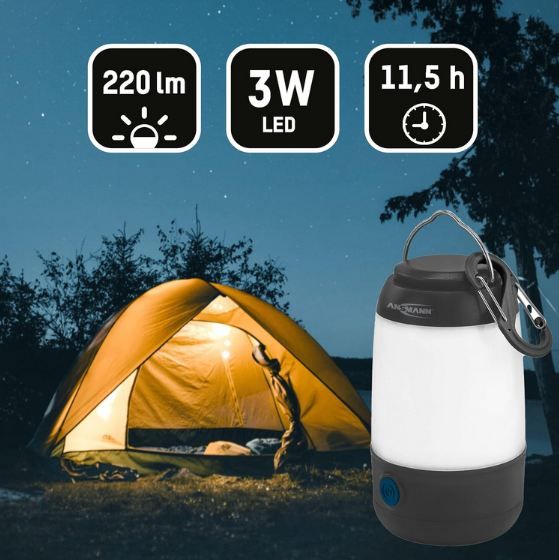💡 Ansmann Mini LED Laterne mit 3 Lichtmodi für 5,68€ (statt 10€)