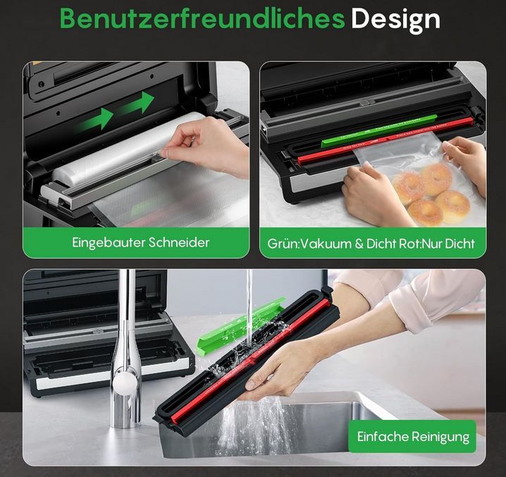 🍛 FRESKO Automatik Vakuumiergerät inkl. 2 Beutelrollen für 89,99€ (statt 120€)