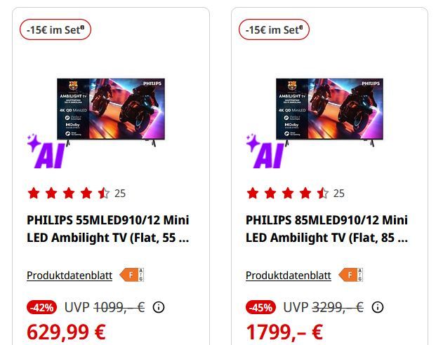 📺 Media Markt: Philips Smart TV Oster Sale + 💸 5 x 2.000€ Oster Gewinnspiel