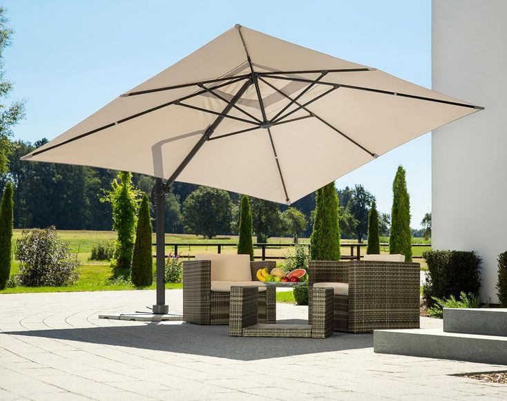 🤔 Preisfehler? ⛱️ Schneider Ampelschirm Rhodos Grande mit ca. 400 x 300cm für 299,99€ (statt 550€)