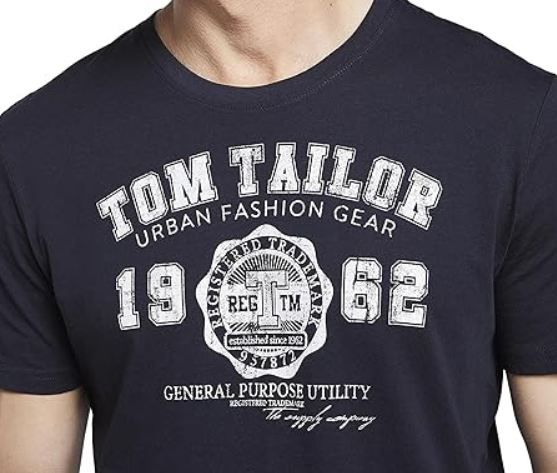 👕 Tom Tailor Baumwoll T Shirt mit Logo Print ab 6,70€ (statt 15€)