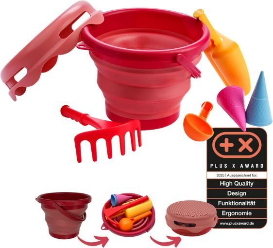 🏖️ Schildkröt 7 in 1 Sand Spielset, faltbar für 16,67€ (statt 21€)