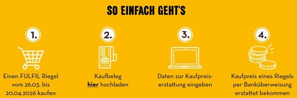 Aktualisierung!💪 FULFIL Riegel Cashback Aktion